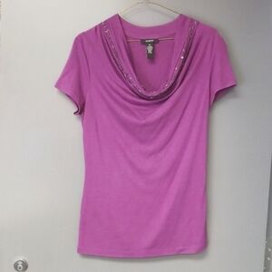 Purple / fuscia short sleeve top small